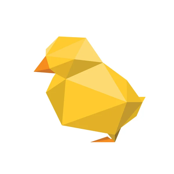 Origami-Huhn — Stockvektor