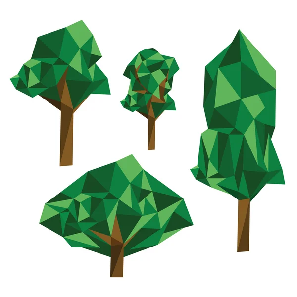 Origami arbre — Image vectorielle