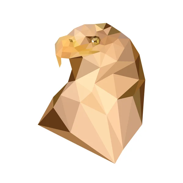 Geometric polygonal royal eagle — Stock Vector