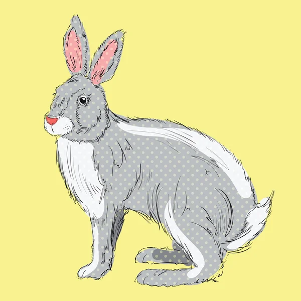 Lapin à pois — Image vectorielle