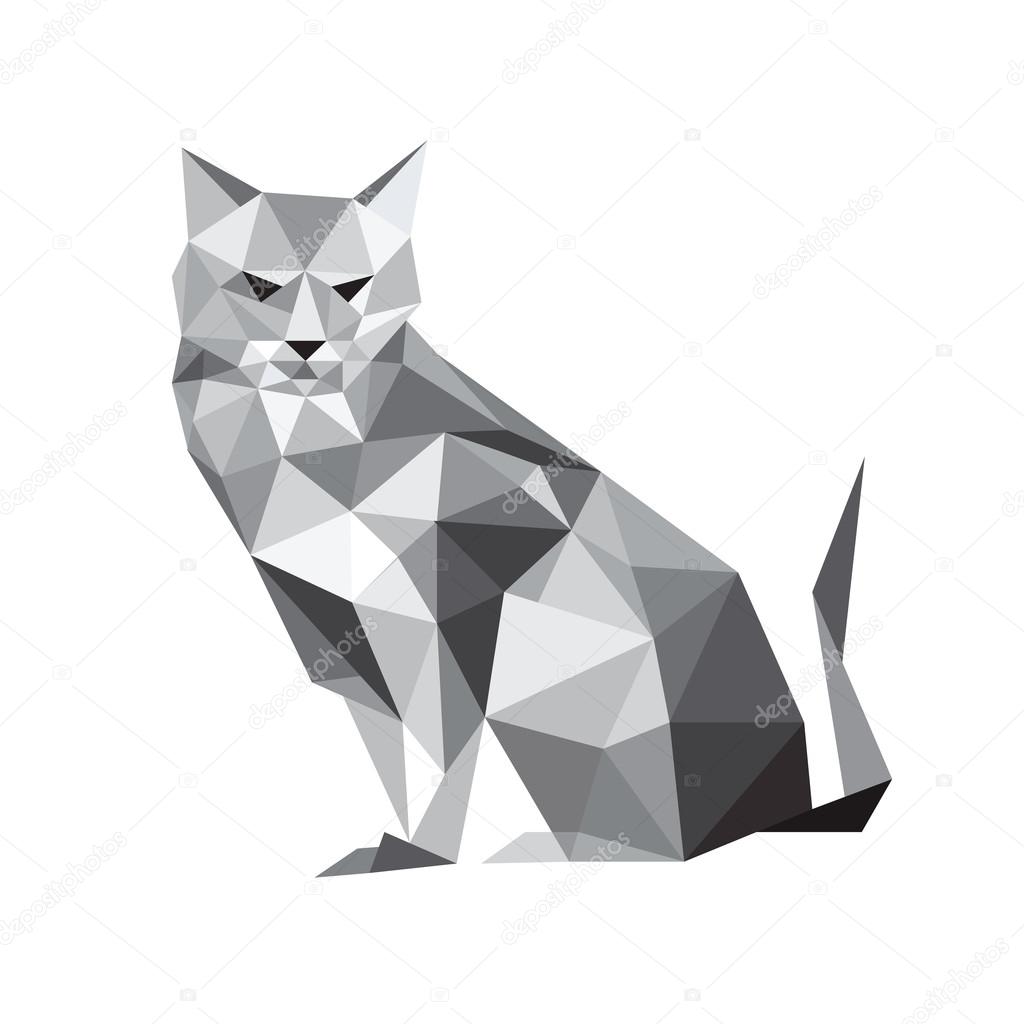 Kot Origami Grafika Wektorowa Dragoana23 45217449