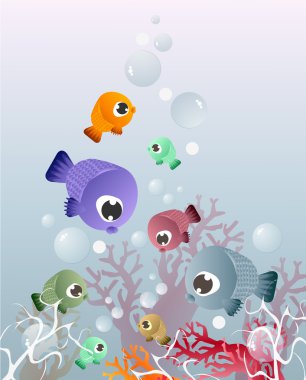 Okyanusu sekiz tropikal balık