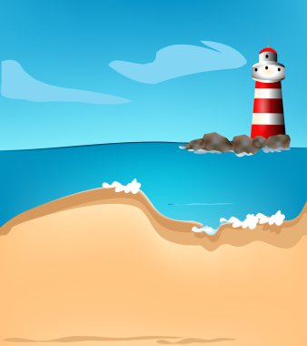 Deniz feneri ve okyanus