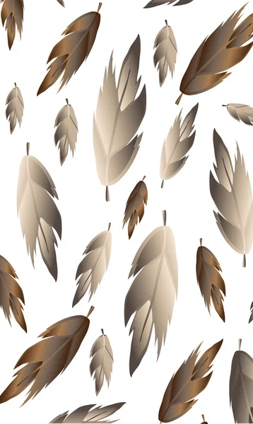羽毛デザインの背景 — ストックベクタ