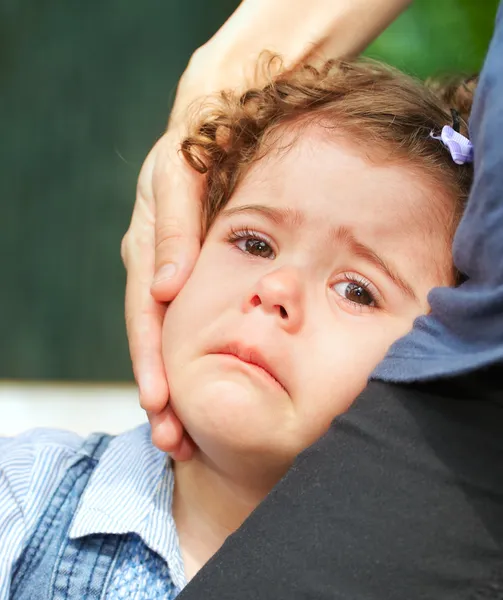 Upset baby girl — Stock Photo, Image