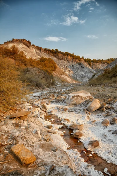 Salty hills at Lopatari — Stock Photo, Image