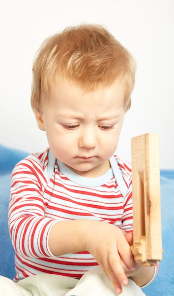 Upset baby boy — Stock Photo, Image