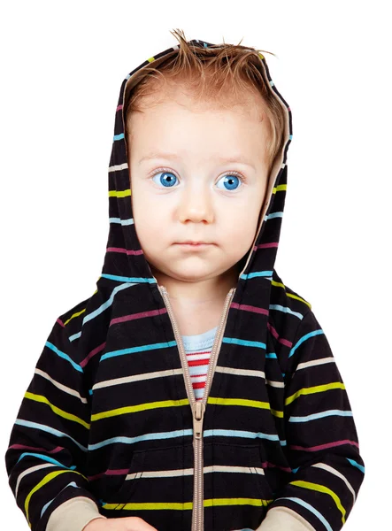 Ragazzo bambino serio — Foto Stock