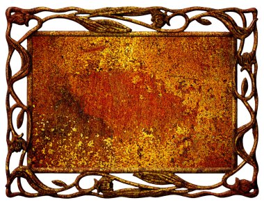 Frame of iron grunge clipart