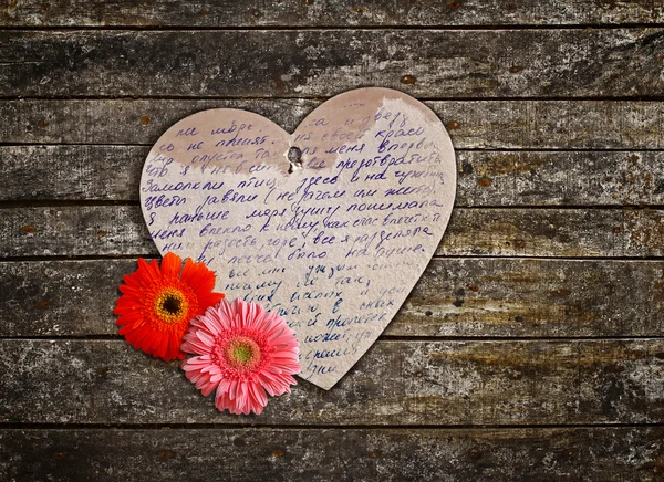 Çiçekli klasik tebrik kartı