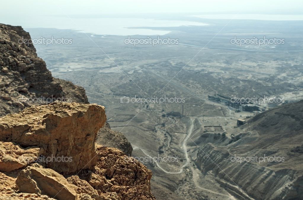 View from fortress Masada, Israel