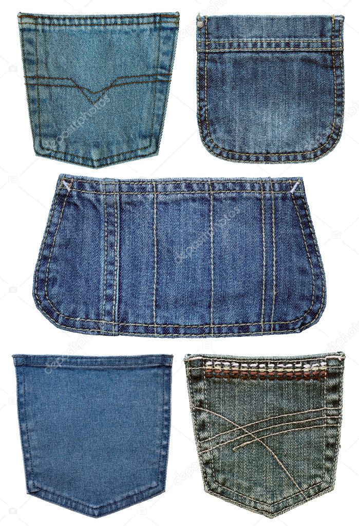 Five pockets of jeans