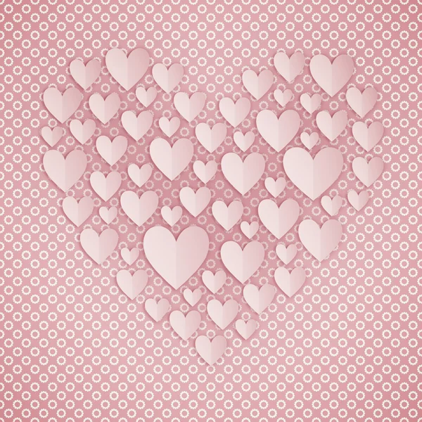 Carte de voeux pour la Saint Valentin. Applique . — Photo