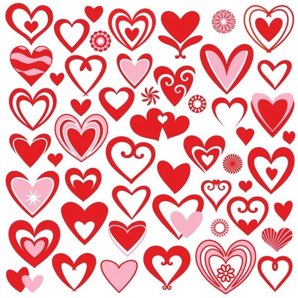 Collection heart — Stock Photo, Image