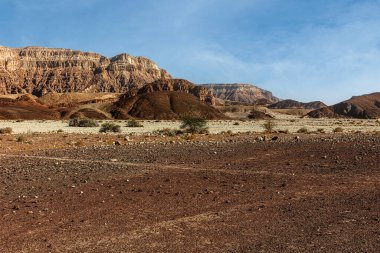 Eilat yakınlarındaki Timna Parkı. Antik çağlardan beri bakır madenciliği