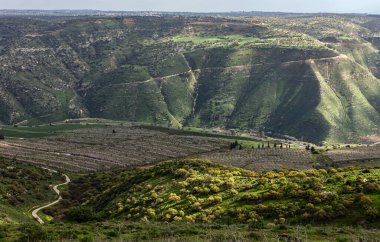 Ürdün 'ün karşısındaki manzara 