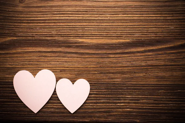 Wood hearts. — Stock Photo, Image