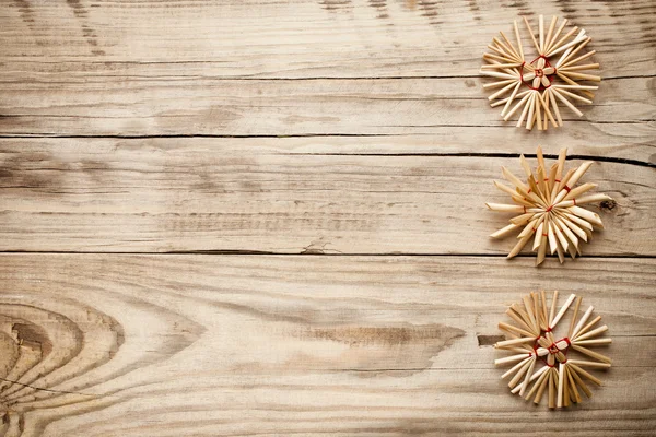 Décor de Noël sur le fond en bois . — Photo