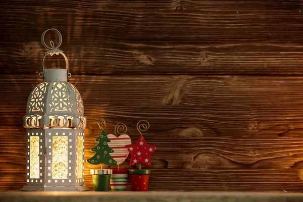 Рождественский фонарь. — стоковое фото