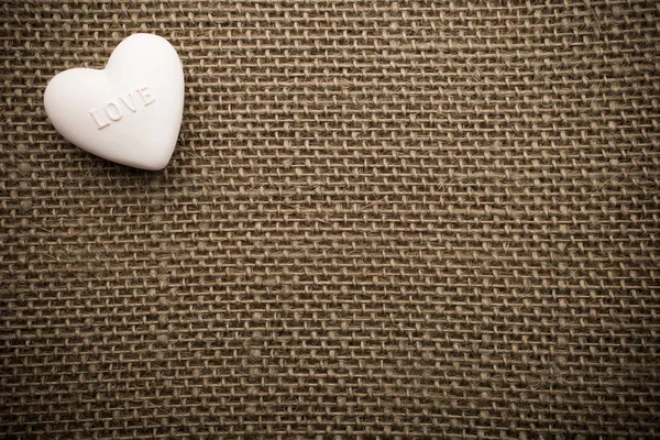 Heart of linen. — Stock Photo, Image