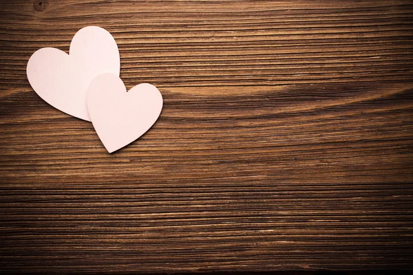 Wood hearts. — Stock Photo, Image