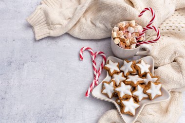 Noel sahnesi, sıcak atmosfer eski kış mevsimi.