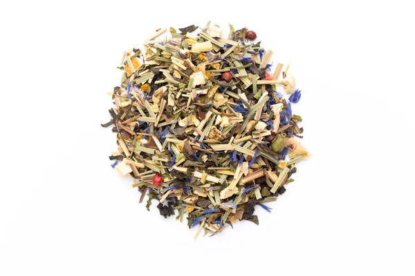 Herbal Tea White Background Fruit Herbal Tea Turmeric Ginger Top — Stock Photo, Image