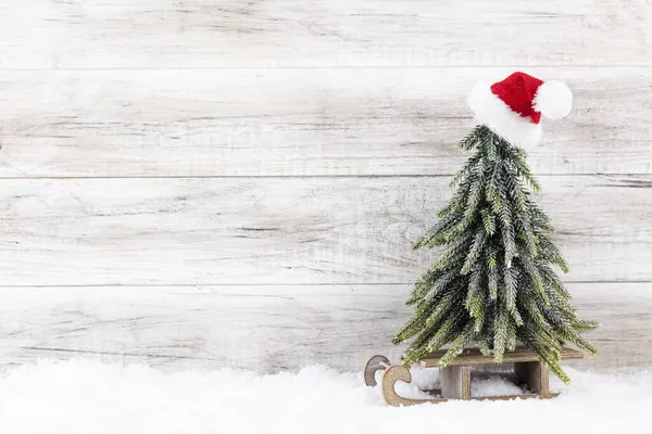 クリスマスの背景 クリスマスツリーと装飾 — ストック写真