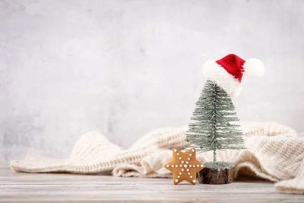 クリスマスツリー居心地の良い装飾 — ストック写真