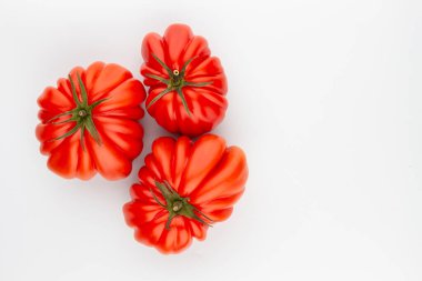 Renk arkaplanındaki domates.