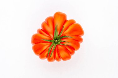 Renk arkaplanındaki domates.