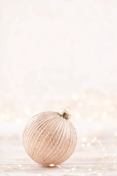 Weihnachten Und Neujahr Gemütliche Dekoration Bokeh Hintergrund — Stockfoto