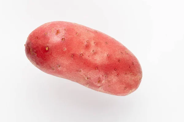 Rode Aardappel Geïsoleerd Witte Achtergrond — Stockfoto