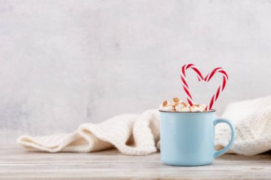 Noel şekeri kabarık arka plan.