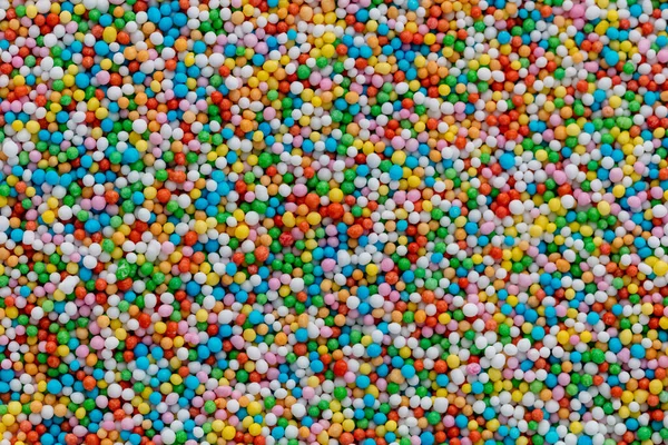 Sugar Sprinkle Dots Decoration Cake Lot Sprinkles Background — Stock Photo, Image