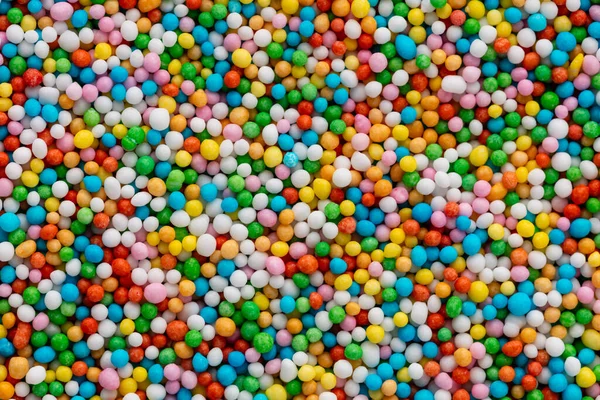 Sugar Sprinkle Dots Decoration Cake Lot Sprinkles Background — Stock Photo, Image