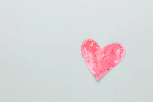 Κόψτε Χαρτί Σχήμα Καρδιάς Βάλτε Παστέλ Φόντο Έννοιες Για Την — Φωτογραφία Αρχείου