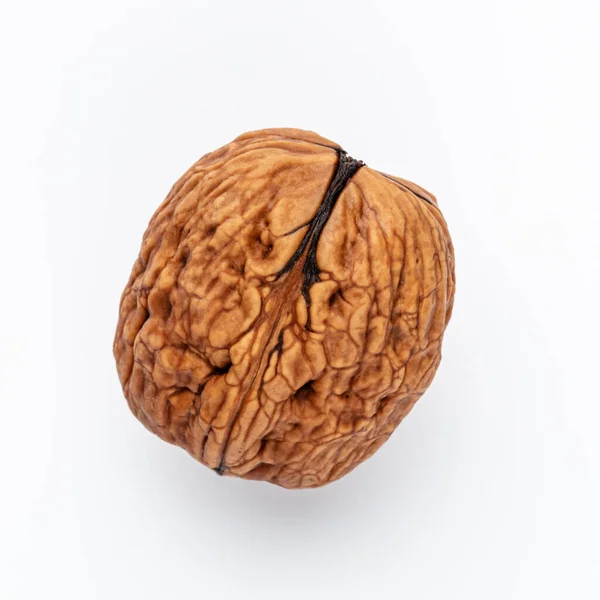 Bio Ořechy Izolovaných Bílém Pozadí — Stock fotografie