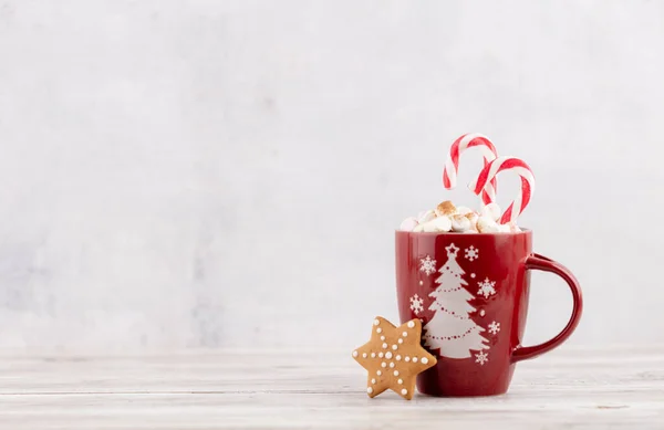 Christmas Candy Cane Cozy Background — Stock Photo, Image