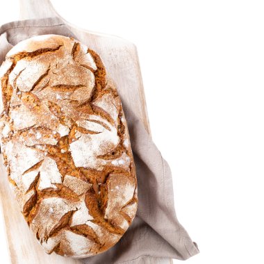 Taze pişmiş ev yapımı ekmek..