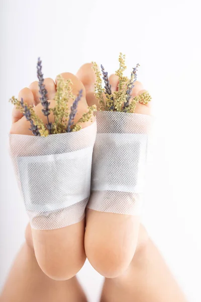 Detox Feet Pads Natural Herbal — Stock Photo, Image