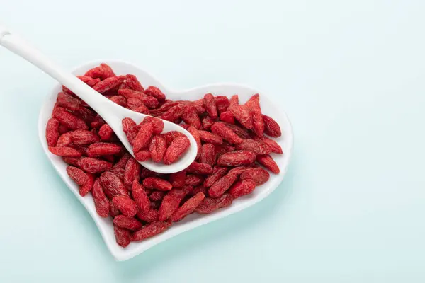 Bacche Goji Isolate Sfondo Bianco — Foto Stock