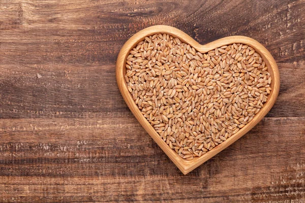 Grano Entero Forma Corazón — Foto de Stock