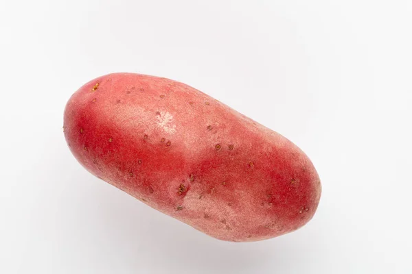 Червона Картопля Ізольована Білому Тлі — стокове фото