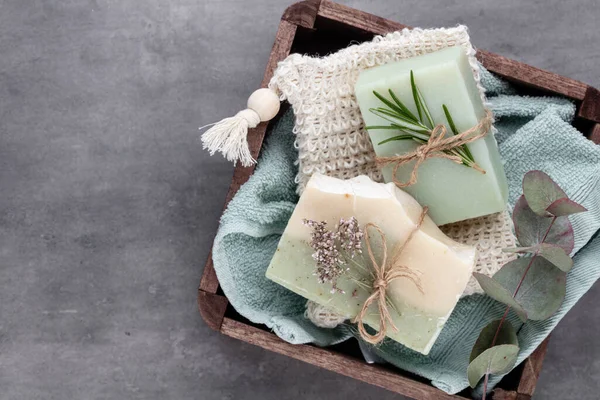 Natural Handmade Soap Organic Soap Bars Plants Extracts — Φωτογραφία Αρχείου