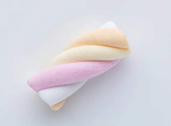 Colorful Marshmallows Pastel Background — Stock Photo, Image