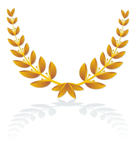 Icône de couronne d'olivier — Image vectorielle