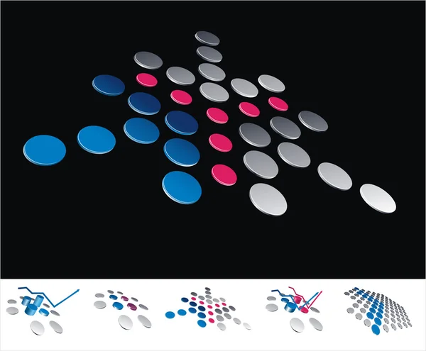 Frecce astratte — Vettoriale Stock