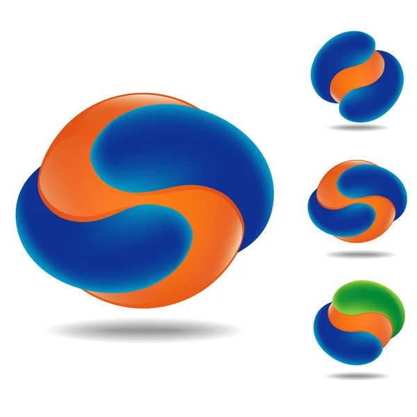 Oranje sfeer pictogram — Stockvector