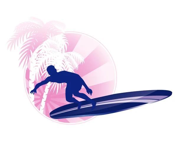 Icona del surf — Vettoriale Stock